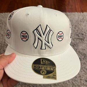 White Yankee all championships hat!